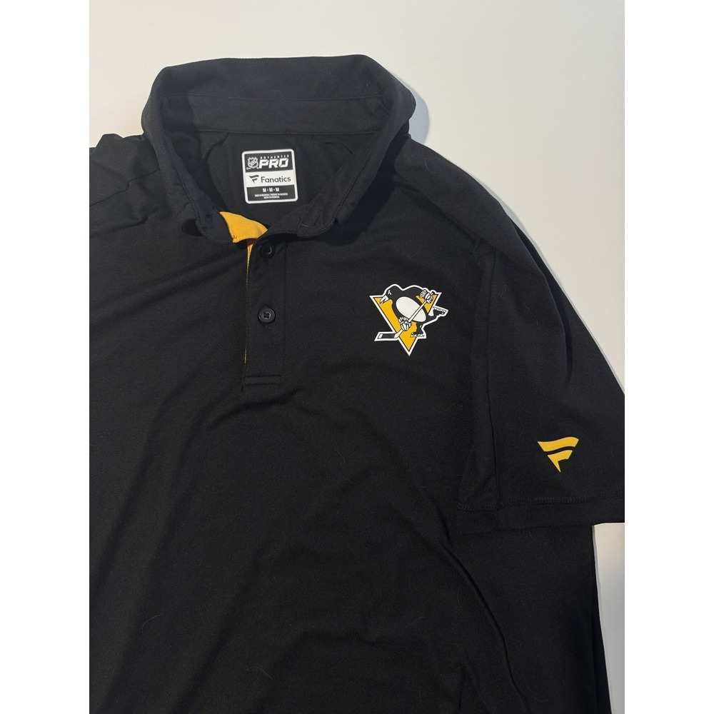Pittsburgh Penguins Fanatics Authentic Pro‎ Medium polo/golf shirt Black